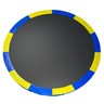 Coussin de protection des ressorts pour trampoline 12ft / 366 cm - bi color bleu / jaune - pe