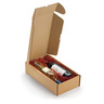 Boîte carton brune avec fermeture latérale 52x25x8 cm (lot de 20)