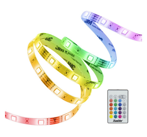 Ruban led (kit complet) - 3m - rgb digital - 166 modes d'éclairages multicolore