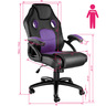 Tectake Chaise gamer MIKE - noir/violet