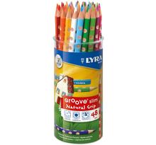 Groove slim - pot 48 crayons de couleur lyra