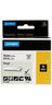 Dymo rhino - etiquettes industrielles vinyle 19mm x 5.5m - noir sur blanc