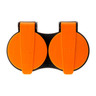Rallonge étanche 2 prises 2P+T H07RN-F 3x 1,5mm² 5m avec clip de fixation orange - Zenitech