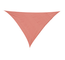 Voile d'ombrage triangulaire grande taille 6 x 6 x 6 m polyéthylène haute densité résistant aux uv rouge