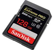 Sandisk Carte SD Extreme Pro SDXC 128GB - 300/MB/s UHS-II