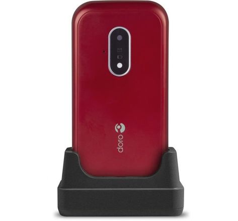Doro téléphone mobile 7030 - 4g lte - microsd slot - gsm - 320 x 240 pixels - 3 mp - rouge
