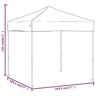vidaXL Tente de réception pliable Taupe 2x2 m