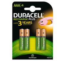 Duracell recharge aaa 750 mah (par 4)