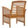 Vidaxl chaises de jardin 2 pièces bois d'acacia massif