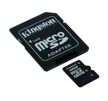 Carte mémoire Micro Secure Digital (micro SD) Kingston 32 Go SDHC Class 4