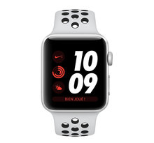 APPLE Watch Nike+ Series 3 GPS Aluminium Argent Sport Platine/Noir 42 mm