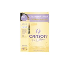 CANSON A3 Papier à dessin couleur Mi-Teintes, couleurs pastel