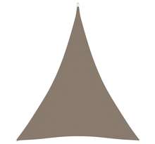 vidaXL Voile de parasol Tissu Oxford triangulaire 5x6x6 m Taupe