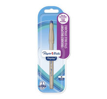 Paper Mate Replay - Stylo bille gommable - Bleu - Pointe moyenne 1.0mm - sous blister