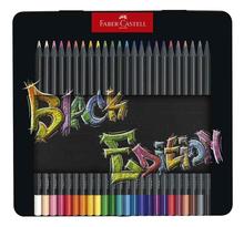 Crayon de couleur black edition  étui de 24 faber-castell