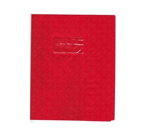 Protège-cahier Grain Losange 18/100ème 17x22 Rouge CALLIGRAPHE