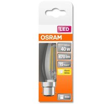 Osram ampoule led flamme clair filament 4w=40 b22 chaud