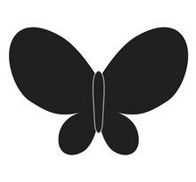 Matrice de découpe papillon 5,5 x 7,6 cm