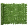 vidaXL Écran de balcon avec feuilles vert 400x150 cm
