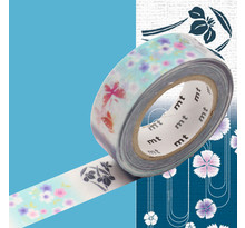 Masking tape mt ex kimono papillons et fleurs - yukata