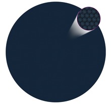 Vidaxl film solaire de piscine flottant pe 300 cm noir et bleu