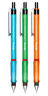 Rotring visuclick  set de 3 portes-mines  bleu  vert et orange + mines 0.7mm