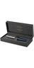 Parker sonnet premium  stylo plume  métal & laque bleu  plume fine 18k  encre noire  coffret cadeau