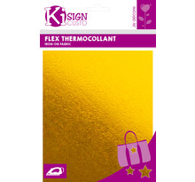 Tissu thermocollant métallique Doré - Ki-Sign