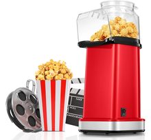 Machine à popcorn à air chaud 1400w rouge
