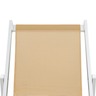 vidaXL Chaise de plage pliable 2Pièces Aluminium et Textilène Blanc cassé