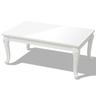 vidaXL Table basse 100 x 60 x 42 cm Laquée Blanc