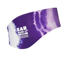 Bandeau natation néoprène earband-it taille large - violet tie & dye