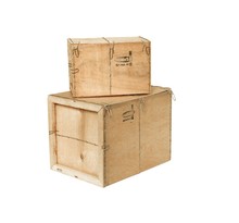 (lot  10 caisses) caisse bois contreplaqué mussy® - paquet de 10 345 x 295 x 195mm