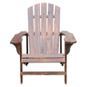 Fauteuil de jardin adirondack chaise longue chaise plage avec tabouret bois de sapin