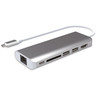 Mobility Lab - ML309880 - Mini dock USB-C power delivery - 6 en 1 -  HDMI Hub usb 3.0 card reader - Gris Sideral