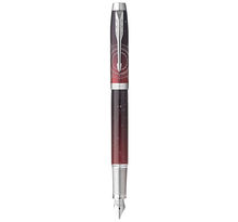 Parker im premium portal, stylo plume, dégradé de rouge, plume moyenne, encre bleue, coffret cadeau