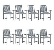 3078206 vidaxl garden chairs 8 pcs solid acacia wood grey (2x311875)