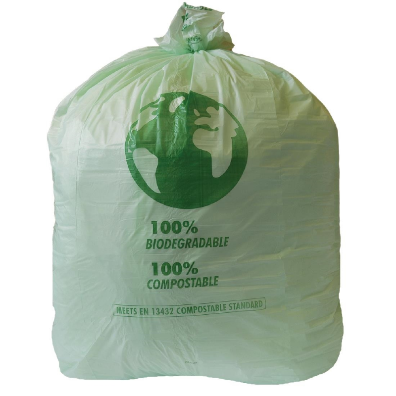 Sac poubelle compostable - 90 litres - lot de 20 - jantex - - acide  polyactique (pla)90965 737 - Jantex - Vert - La Poste Pro
