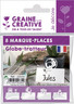 8 marque-places Globe-trotteur
