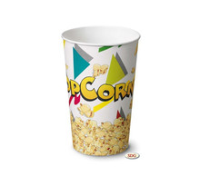 Pot pop-corn en carton 1390 ml - sdg - lot de 500 - carton 1 39