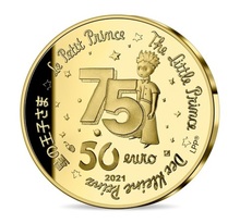 Le Petit Prince - Monnaie 50€ 1/4 Oz Or - Le Petit Prince et le renard