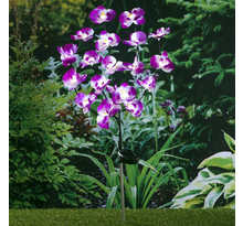 HI Lampe solaire à LED de jardin en forme d'orchidée 75 cm