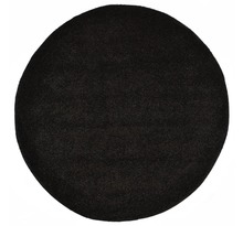 Vidaxl tapis shaggy 67 cm noir
