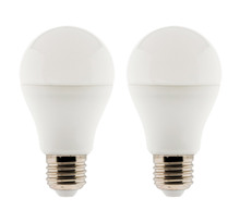 Lot de 2 ampoules led standard  6w e27 470lm 2700k (blanc chaud)