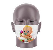 Masque Bandeau Enfant - Bébé - Masque tissu lavable 50 fois