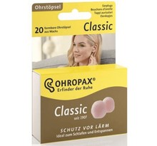 Ohropax classic : lot 10 paires bouchon d'oreille en cire