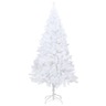 Vidaxl arbre de noël artificiel avec led branches épaisses blanc 210cm