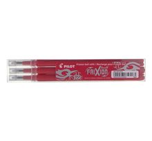 FriXion, recharge pour stylo à encre gel, pointe moyenne de 0,7 mm, encre rouge (paquet 3 unités)