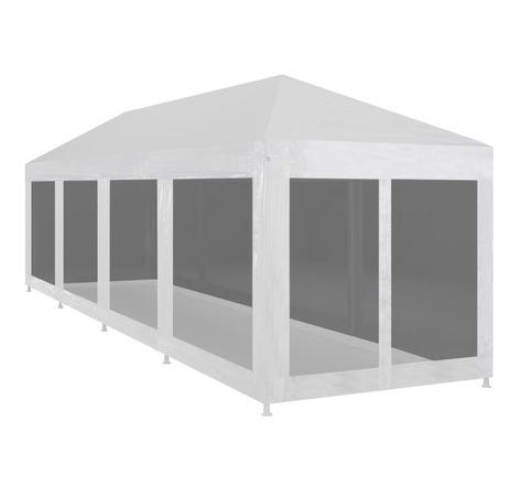 vidaXL Tente de réception avec 10 parois en maille 12 x 3 m