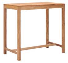 vidaXL Table de bar de jardin 110x60x105 cm bois de teck solide